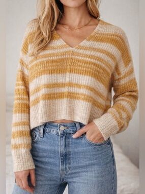 Madewell Alpaca Merino Wool V Neck